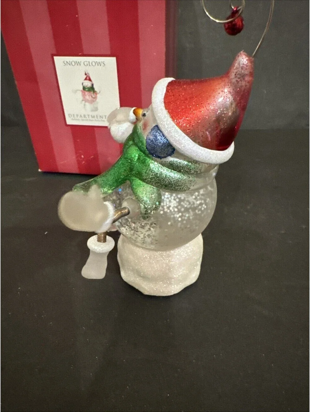 Dept 56 – Snow Glows – Lighted Snowman Snow Globe - w/Box Retired Needs Battery
